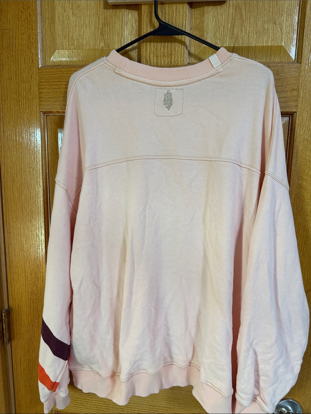 Free People Pale Pink Graphic Crewneck Sweatshirt - Picture 4 of 4